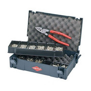 KNIPEX Artykuły do zagniatania tulejek kablowych w zestawie ze szczypcami 97 90 05 KNIPEX