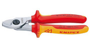 KNIPEX Nożyce do kabli i przewodów, izolowane VDE 95 26 165 KNIPEX