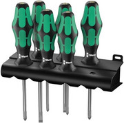 WERA 335/350/355/6 Zestaw 6 wkrętaków PH/PZ/płaskie Kraftform Lasertip WERA