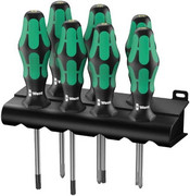 WERA 335/350/367/7 Zestaw 6 wkrętaków PH/PZ/TX/płaskie Kraftform Lasertip WERA
