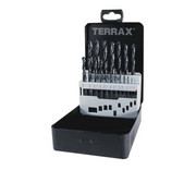 Zestaw wierteł do metalu HSS NWKa 1,0-10,0mm 19 szt. TERRAX