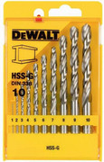 Zestaw 19-częściowy wierteł HSS-G wg DIN 338 do metalu (DT5923-QZ) DEWALT