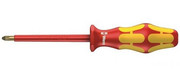 WERA Wkrętak VDE krzyżowy PZ0x80mm Lasertip Kraftform Plus 165i WERA