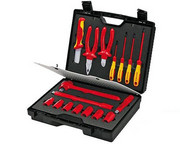 KNIPEX Zestaw 17 narzędzi izolowanych dla elektryków w walizce 98 99 11 KNIPEX