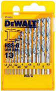 Zestaw 13 wierteł do metalu HSS-G DIN 339 (DT5922-QZ) DEWALT