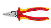 KNIPEX Szczypce do zaciskania tulejek kablowych, VDE 97 78 180 KNIPEX