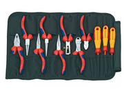 KNIPEX Zestaw 8 szczypiec i 3 wkrętaków w zwijanym etui 