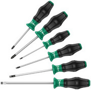 WERA 1334/6 Zestaw 6 wkrętaków PH/płaskie Kraftform Comfort WERA