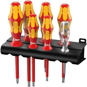 WERA 160 i/7 Zestaw 7 wkrętaków VDE płaskie/PH/próbnik napięcia Kraftform Plus 100 WERA