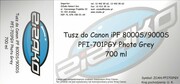 Tusz zamiennik Yvesso PFI-701PGY Photo Grey 700ml do Canon iPF8000S iPF9000S CF0910B001AA Yvesso