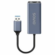 Savio Adapter USB-A do RJ-45 Gigabit Ethernet AK-83 savio