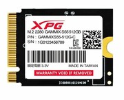 Adata Dysk SSD XPG GAMMIX S55 512GB PCIe 4x4 5/3.8MB/s M2230 adata