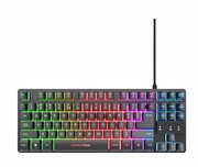 Trust Klawiatura gamingowa podświetlana GTX 833 Thado TKL czarna trust