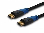 Savio Kabel HDMI (M) 3m, oplot nylonowy, złote końcówki, v1.4 high speed, ethernet/3D, CL-07 savio