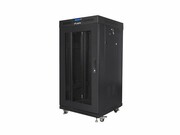 Lanberg Szafa stojąca 19 cali 22U 600x600 drzwi perforowane LCD (Flat pack) V2 czarna lanberg