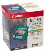 Wkład z głowicą Canon BC-34 do BJC-3000; wydajnosc 3000 stron CANON