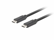 Lanberg Kabel USB-C M/M 3.1 gen 2 1M 10GB/S PD100W czarny lanberg
