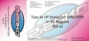 Tusz zamiennik Yvesso nr 80 do HP Designjet 1050/1055 (350 ml) Magenta C4847A Yvesso