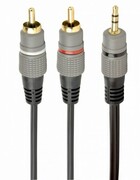 Gembird Kabel stereo minijack 3.5mm na 2*RCA 2.5m pozłacane złącza gembird