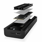 IcyBox Stacja dokująca IB-180MC-C31 M.2 NVMe&SATA Docking, USB 3.2 (Gen2) Type-C, Aluminium icybox