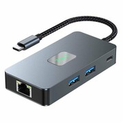 TB Adapter HUB USB C (7w1) HDMI USB SD/TF RJ45 (2500 Mbps) PD tb