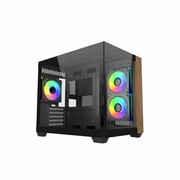 Cooler Master Obudowa Elite 481 Wood 270° Seamless Glass mATX cooler master