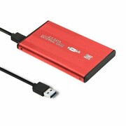 Qoltec Obudowa na dysk HDD/SSD 2.5 cala SATA3 | USB 3.0 | Czerwona qoltec