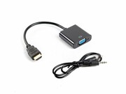 Lanberg Adapter HDMI-A (M) -> VGA (F) + audio na kablu lanberg