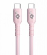 TB Kabel USB C - USB C 60W żelowy 1m różowy tb