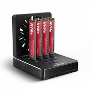 AXAGON ADSA-M2C44 Stacja dokująca USB4 dla 4x M.2 NVMe SSD z funkcją klonowania dysków bez komputera, z wentylatorem chłodzącym axagon