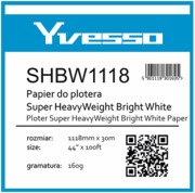 Papier w roli do plotera Yvesso Super Heavyweight Brightwhite 1118X30m 160g SHBW1118/160 Yvesso