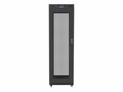 Lanberg Szafa instalacyjna rack stojąca 19 42U 600x800 czarna, drzwi perforowane lcd (flat pack) lanberg