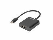 Lanberg Adapter USB CM - HDMI F 15cm czarny lanberg