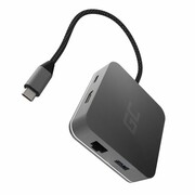 Green Cell Hub USB-C GC 6w1 3xUSB 3.0, HDMI, RJ45 (Ethernet), USB-C PD green cell