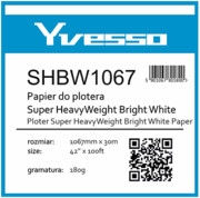 Papier w roli do plotera Yvesso Super Heavyweight Brightwhite 1067X30m 180g SHBW1067/180 Yvesso
