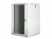 Lanberg Szafa instalacyjna wisząca 19 18U 600X600mm szara (drzwi szklane) lanberg