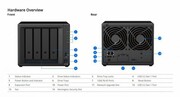Synology DiskStation, 4-BAY, NAS/storage server Tower Ethernet LAN Black R1600, 4GB RAM synology
