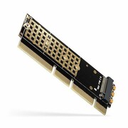 AXAGON PCEM2-1U Adapter wewnętrzny PCIe x16/x8/x4, M.2 NVMe M-key slot, 1U axagon