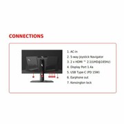 MSI MAG 321UP QD-OLED monitor komputerowy 80 cm (31.5