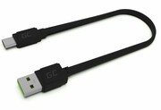 Green Cell Kabel GCmatte USB - USB-C 25 cm, płaski green cell