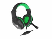 Genesis Słuchawki dla graczy Argon 100 z mikrofonem czarno-zielone natec