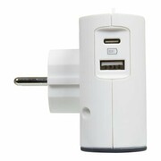 Legrand Rozgałęziacz 2x2P+USB AC Biało/czarny legrand