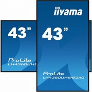 IIYAMA Monitor 43 LH4360UHS-B2A 24/7, 500cd, 4K, VA, Wifi, 6.5ms, 3xHDMI, 2xUSBR, J45, RS-232C IIYAMA
