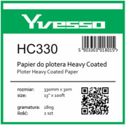 Papier powlekany w roli do plotera Yvesso Heavyweight Coated 330x30m 180g HC330 Yvesso