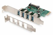 Digitus Karta rozszerzeń/Kontroler USB 3.0 PCI Express, 4xUSB 3.0, Chipset: VL805 digitus
