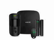 AJAX Zestaw alarmowy StarterKit Cam Hub 2, MC, DP, SpaceControl czarny ajax