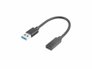 Lanberg Adapter USB TYPE-C(F) AM 3.1 15 cm lanberg