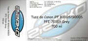 Tusz zamiennik Yvesso PFI-701GY Grey 700ml do Canon iPF8000S iPF9000S CF0909B001AA Yvesso