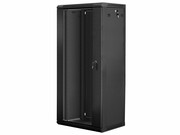 Lanberg Szafa instalacyjna wisząca 19 cali 27U 600X450mm czarna (drzwi szklane) lanberg