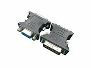 Gembird Adapter DVI->VGA (24M/15F) czarny gembird